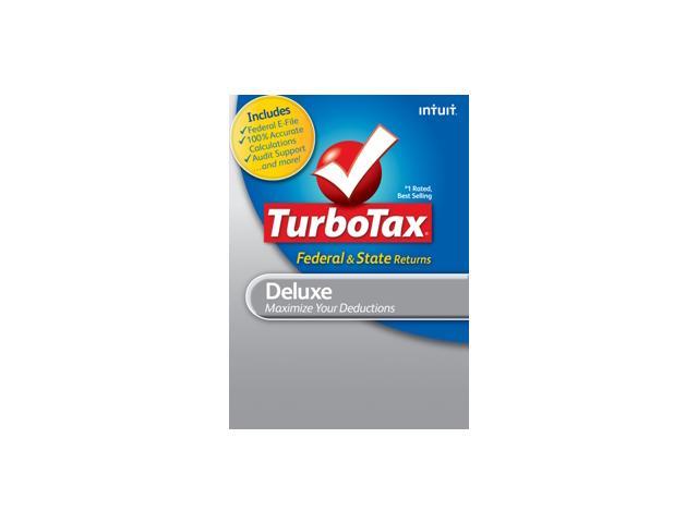 Intuit TurboTax Deluxe Fed + Efile + State 2009 MAC