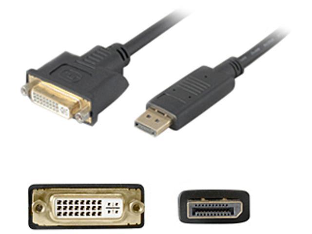 AddOn HP Compatible DisplayPort to DVI Adapter Converter M/F Cable