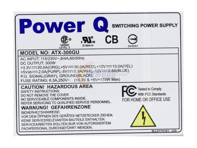 SPARKLE Power Q ATX-300GU 300 W Power Supply - Newegg.com