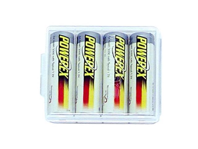 POWEREX MH-4AA200BH 4-pack AA 2000mAh NiMH Rechargeable Batteries ...