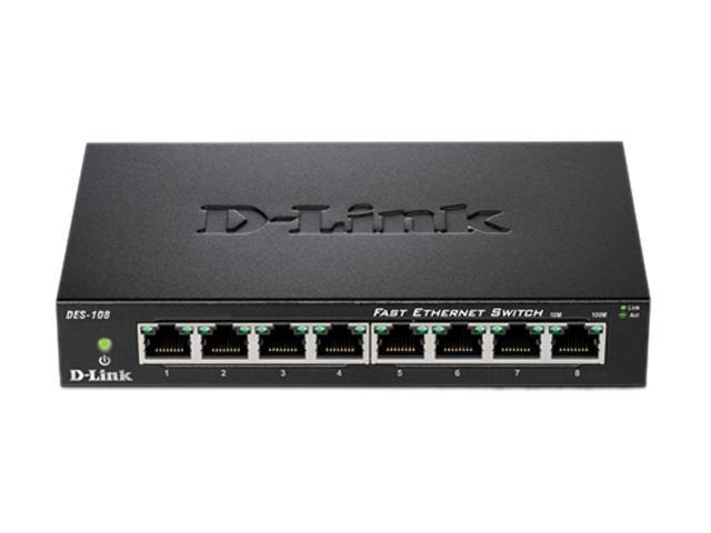 DES-1005E D-Link 5-Port Fast Ethernet Desktop Switch 