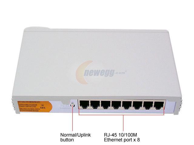 3COM 3C16794 Office Connect 8 Port Fast Ethernet Dual Speed Switch with Power 