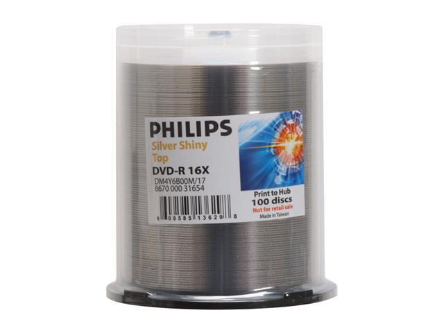 Philips 4 7gb 16x Dvd R 100 Packs Disc Model Dm4y6b00m 17 Newegg Com