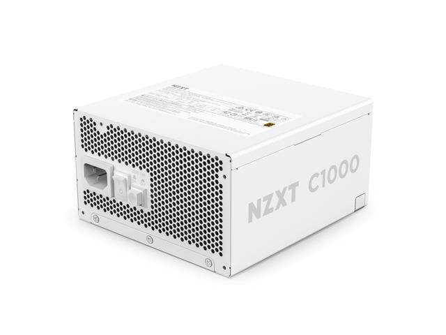 NZXT ATX 3.1 1000 Watt 80 Plus Gold Fully Modular Low-Noise Power Supply -White - PA-0G2BW-US