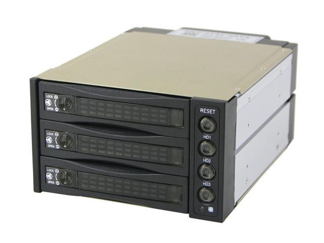 Athena Power BP-SATA2131B Converts 2 x 5.25" Bays to 3 x 3.5" Bays SATA Hot Swap RAID Subsystem