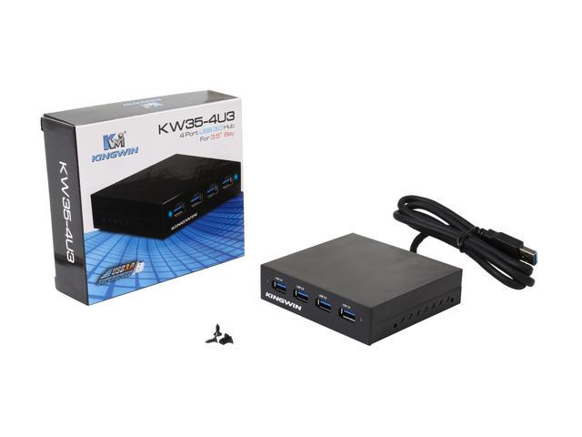 Kingwin KW35-4U3 4-Port USB 3.0 hub for 3.5" bay 