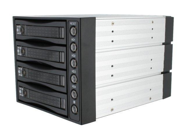 iStarUSA BPU-340SATA-BPL 3 x 5.25" to 4 x 3.5" 2.5" SAS SATA 6 Gbps HDD SSD Hot-swap Rack - OEM