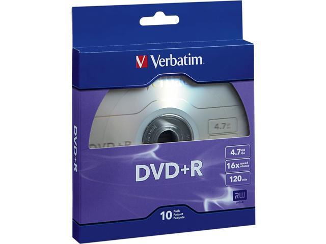 Verbatim DVD+R 4.7GB 16X 10pk Bulk Box