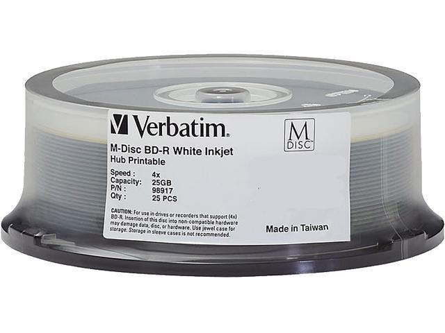 Verbatim Blu-ray Recordable Media - BD-R - 4x - 25 GB - 25 Pack Spindle