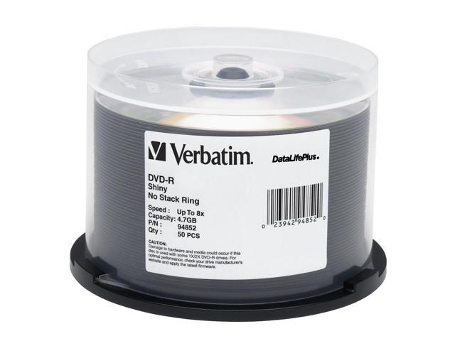 Verbatim DataLifePlus 4.7GB 8X DVD-R 50 Packs Spindle Disc Model 94852