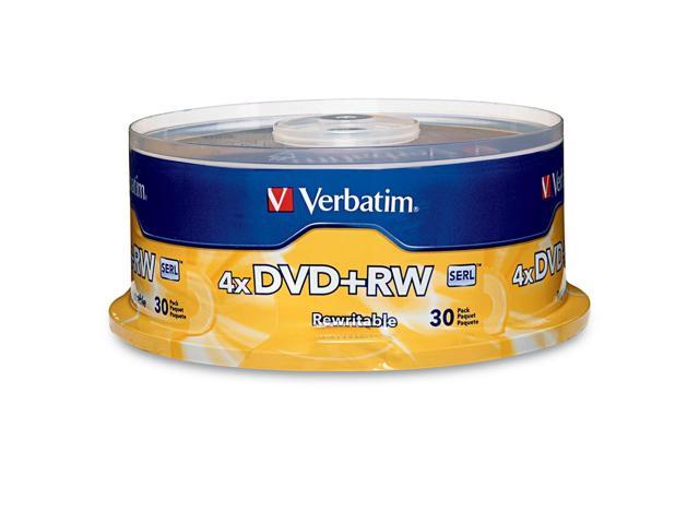 Verbatim 4.7GB 4X DVD+RW 30 Packs Spindle Disc Model 94834