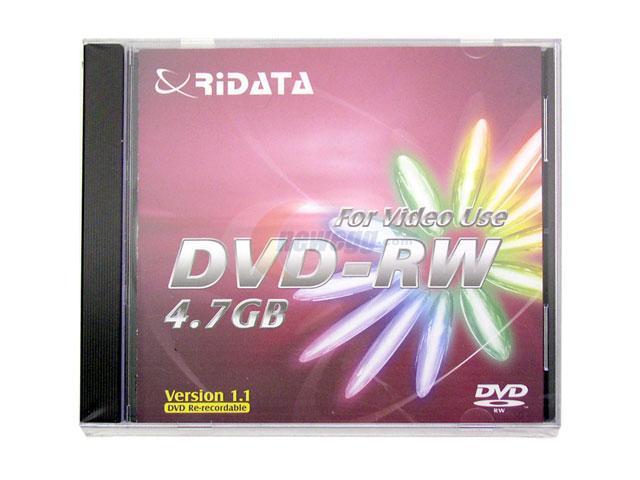 RiDATA 4.7GB 2X DVD-RW Single Jewel Case Disc Model DRW-47-RD-JB