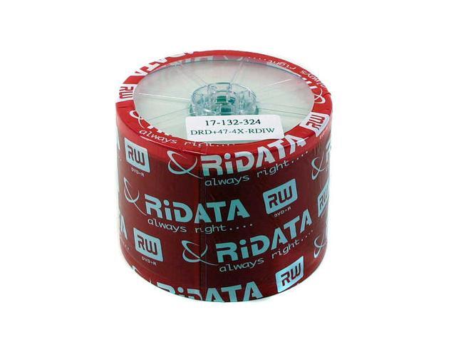 RiDATA 4.7GB 4X DVD+R White Inkjet Printable 50 Packs Disc Model DRD+47 ...