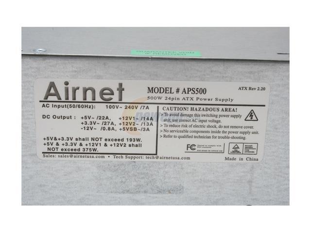 Airnet APS500 500 W Power Supply - Newegg.com