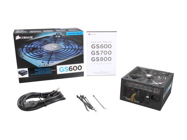 CORSAIR Gaming Series GS600 W ATX12V v2.3 80 PLUS Certified Active PFC High Performance Supply Power Supplies - Newegg.com