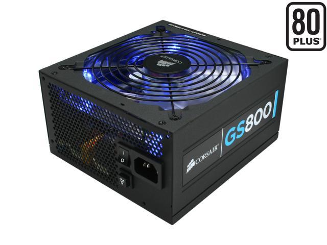 CORSAIR Gaming Series GS800 800 W ATX12V v2.3 SLI Ready CrossFire Ready 80 PLUS Certified Active PFC High Performance Power Supply