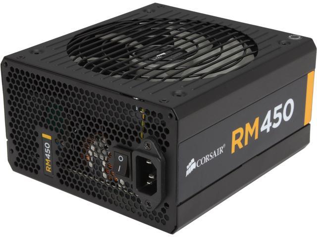 CORSAIR RM Series RM450 450 W ATX12V v2.31 and EPS 2.92 80 PLUS GOLD Certified Full Modular Active PFC Power Supply