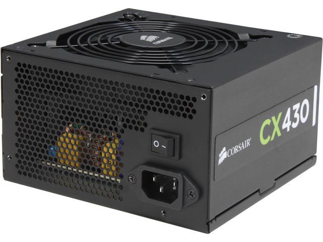 Corsair Certified CP-9020046-NA CX series CX430 430W ATX12V v2.3 80 PLUS BRONZE Certified Active PFC Power Supply