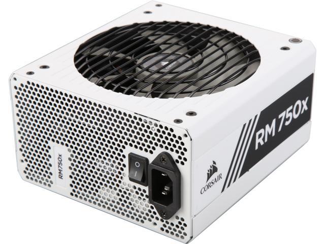 CORSAIR RMx White Series RM750x White (CP-9020187-NA) 750W 80 PLUS Gold Certified, Fully Modular Power Supply, 10 Year Warranty
