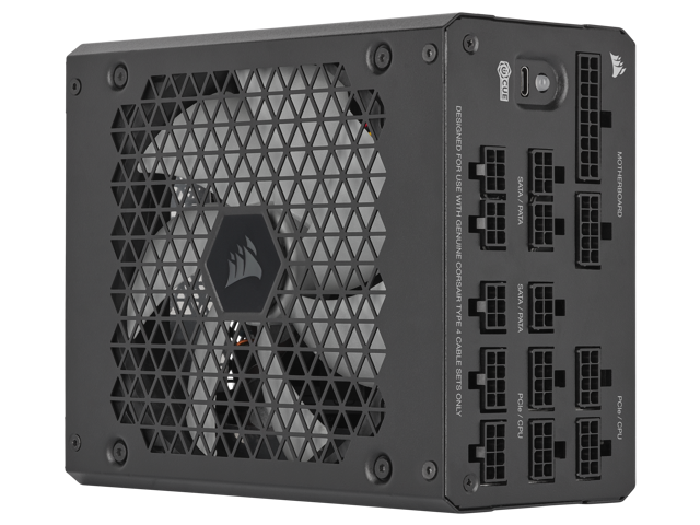 CORSAIR HX1000i Fully Modular Ultra-Low Noise ATX Power Supply - ATX 3.0 & PCIe 5.0 Compliant - Fluid Dynamic Bearing Fan - CORSAIR  iCUE Software Compatible - 80 PLUS Platinum Efficiency