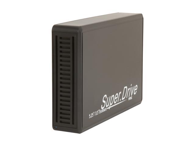 BYTECC ME-535ISA-BK Aluminum 5.25" / 3.5" Black IDE / SATA USB 2.0 HDD/DVD Smart Drive Enclosure, For IDE or SATA Drive