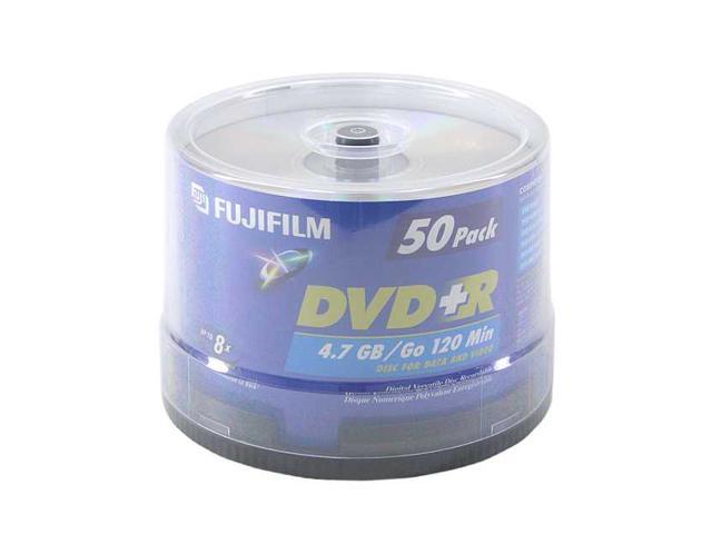 FUJIFILM 4.7GB 8X DVD+R 50 Packs Spindle Disc Model 25302251
