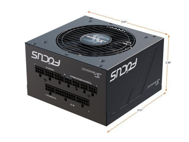 Seasonic FOCUS GX-550, 550W 80+ Gold, Full-Modular, Fan Control in Fanless,  Silent, and Cooling Mode, 10 Year Warranty, Perfect Power Supply for 