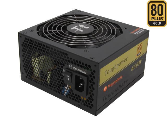 Thermaltake Tough Power TP-650P 650 W ATX 12V 2.3 & SSI EPS 12V 2.92 SLI Ready CrossFire Ready 80 PLUS GOLD Certified Active PFC Power Supply