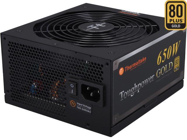 Thermaltake Toughpower TPD-0650M - SLI/ CrossFire Ready 80 PLUS Gold Certification and Semi Modular Cables  Black Active PFC Power Supply Intel Haswell Ready (PS-TPD-0650MPCGUS-1)