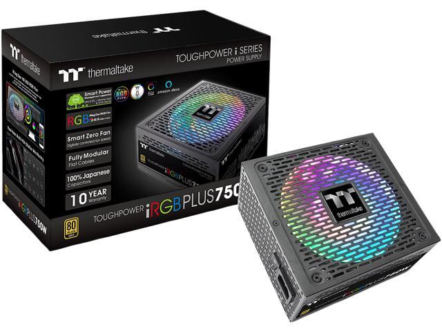 Thermaltake Toughpower iRGB PLUS 750W Gold - TT Premium Edition PS-TPI-0750F3FDGU-1 750 W ATX 12V v2.4	and EPS v2.92 Power Supply
