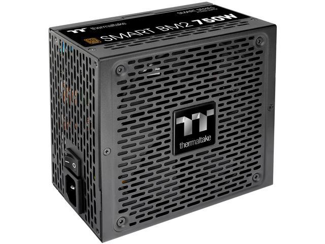 Thermaltake Smart BM2 750W 80+ Bronze Intel Skylake’s C6/C7 States & ErP Ready 140mm Quiet Fan Japanese Capacitor Semi Modular Power Supply 5 Year Warranty, PS-SPD-0750MNFABU-1