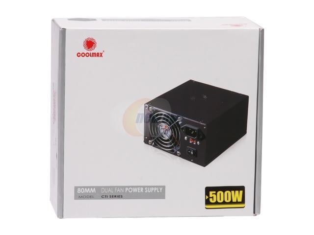 Coolmax Cti 500b 500w Atx 12v V22 And Compatible With Core I3i5i7 Power Supply 7600