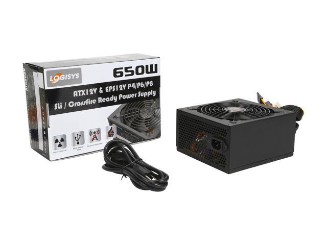 Logisys 550W 20+4-pin ATX Power Supply w//SATA /& Large 120mm Ball Bearing Cooling Fan for Quiet Performance consumer electronics