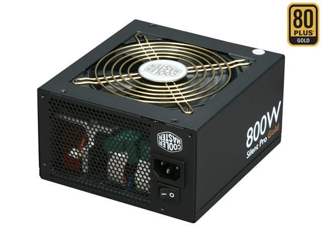 Cooler Master Silent Pro Gold - 800W Power Supply with 80 PLUS Gold Certification and Semi-Modular Cables