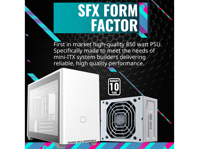 Cooler Master V850 SFX Gold White Edition Full Modular, 850W, 80+ 