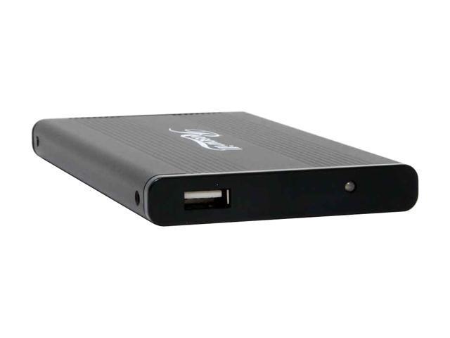 Rosewill RX25MV-U BLK Aluminum & plastic 2.5" Black IDE Compliant with USB 1.1 only External Enclosure