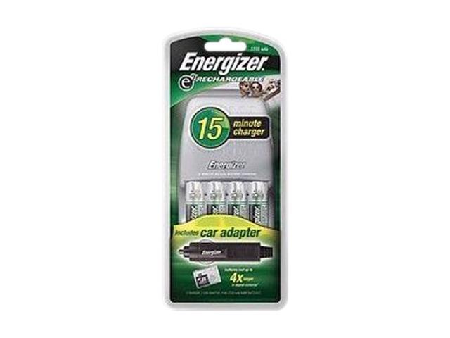 Energizer CH15MNCP-4 4-pack 1400mAh AA Ni-MH Rechargeable Batteries & Charger Kit