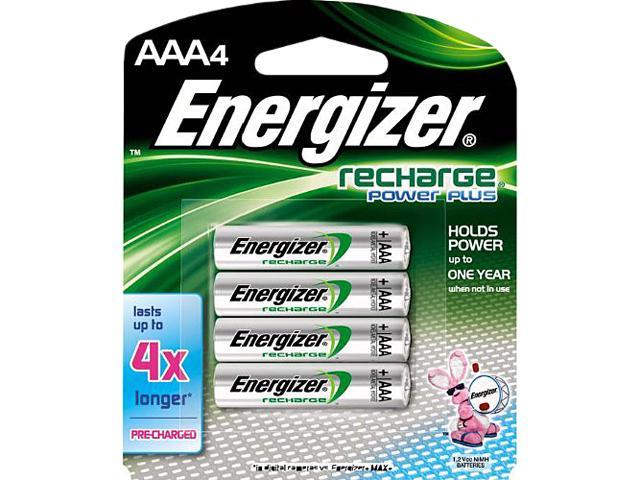 ENERGIZER e2 Rechargeable 1.2V 850mAh AAA Ni-MH Rechargeable Battery, 4-Pack
