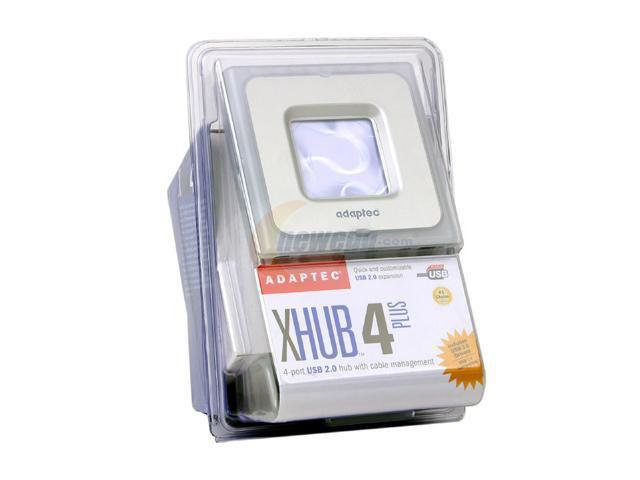 Adaptec XHub4+ 1933500 4-port USB 2.0 hub Kit with cable management ...