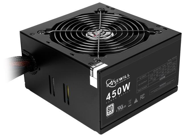 Rosewill RD450S, 80 PLUS Certified 450 W Power Supply