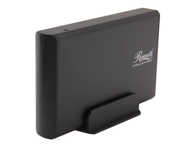 Rosewill RX35-AT-SU BLK Aluminum 3.5" Black SATA USB 2.0 External Enclosure