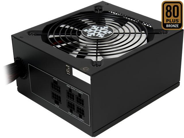 Rosewill Glacier Series, Glacier 850M, 850W Semi-Modular Power Supply, 80 PLUS BRONZE Certified, Silent Aero-Diversion Fan with Auto Fan Speed Control, Single +12V Rail, SLI & CrossFire Ready, Black