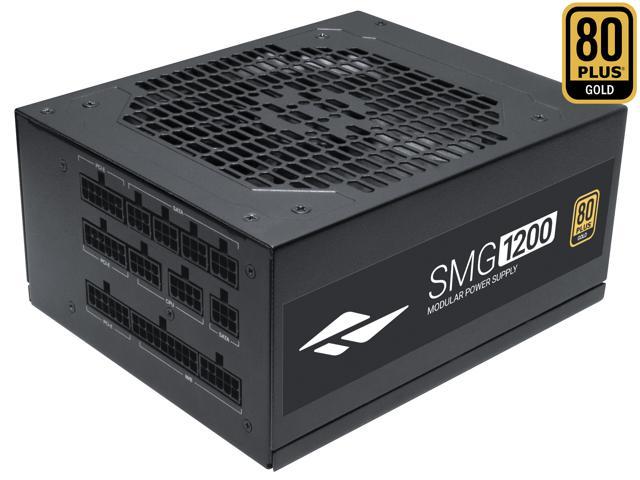 Rosewill SMG Series, SMG1200, 1200W Fully Modular Power Supply, 80 PLUS GOLD Certified, Low Noise Fluid Dynamic Bearing Fan with Auto Speed Control, Japanese Capacitors, Black