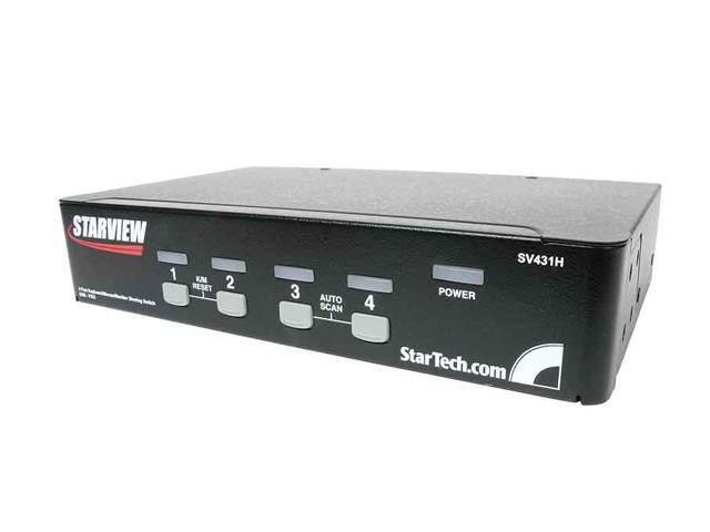 StarTech.com SV431H 4 Port Multi-platform PS2+USB StarView KVM Switch ...