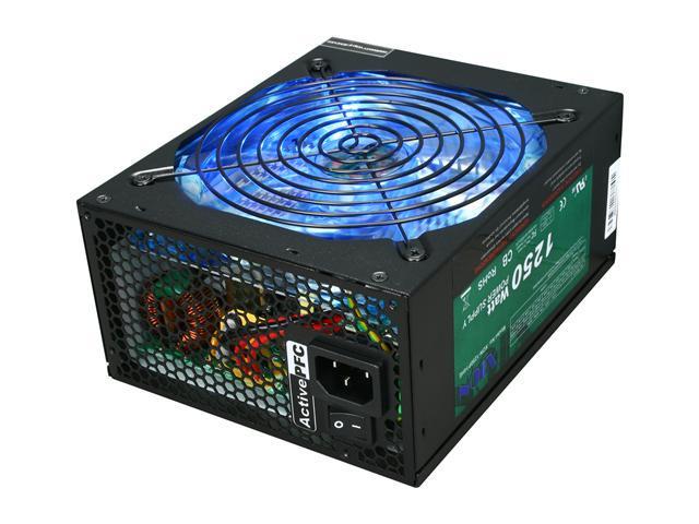 XION Power Real XON-1250P14HE 1250 W ATX 12V v2.2 / EPS 12V v2.91 / SSI v2.92 3 ways SLI supported. (SLI adapter) CrossFire Ready Active PFC Power Supply