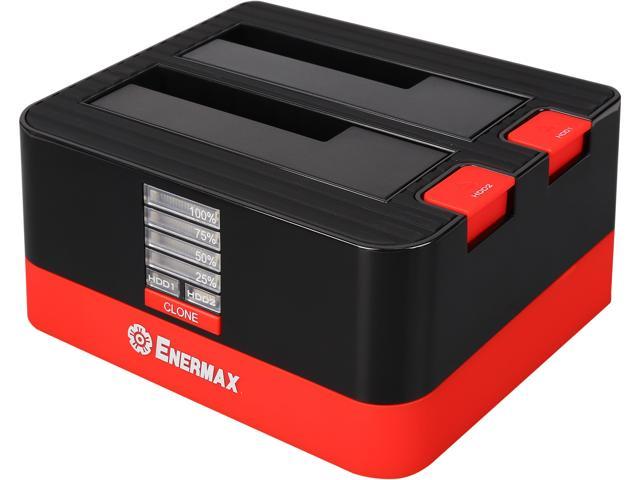 ENERMAX EB311SC 2.5" & 3.5" Black / Orange SATA I/II/III USB 3.0 USB 3.0 Hard Drive Docking, Hot Swap, Super Charge Port, SATA I/II/III HDD or SSD