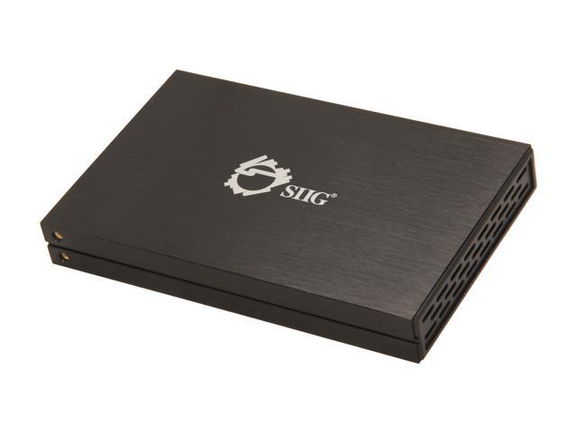SIIG JU-SA0C12-S1 2.5" Black SATA USB 2.0 USB 2.0 to SATA External Enclosure