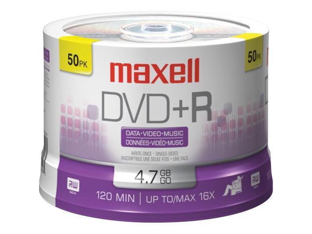 maxell 4.7GB 16X DVD+R 50 Packs Spindle Disc Model 639013