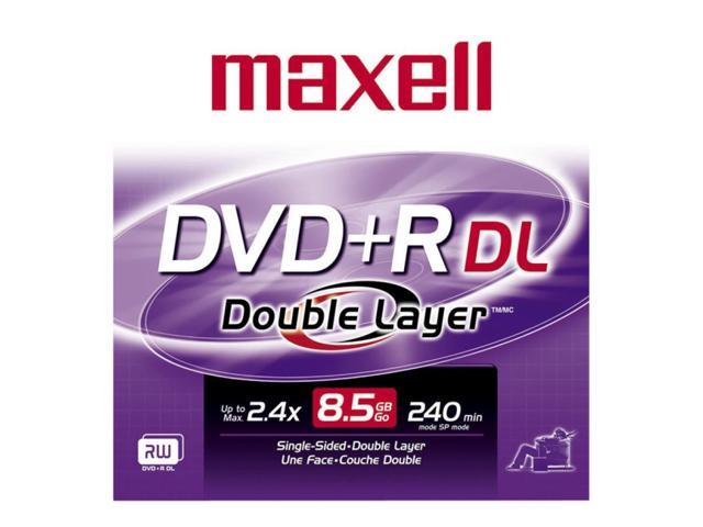 maxell 8.5GB 2.4X DVD+R DL Single Jewel Case Disc Model 634080