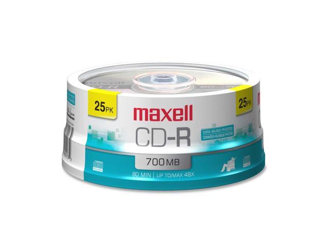 maxell 700MB 48X CD-R 25 Packs Spindle Media Model 648445